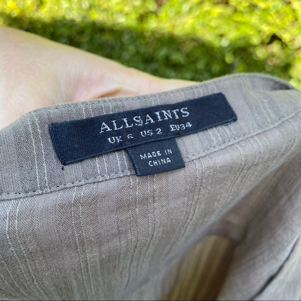 ALLSAINTS Wairyn 3/4 Sleeve Shirt - Picture 9 of 10